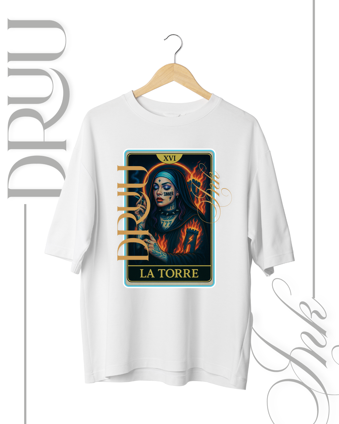 Playera tipo Oversize – Monja Rebelde “La Torre bis”