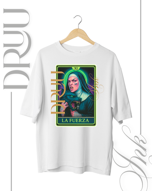 Playera tipo Oversize – Monja Rebelde “La Fuerza Bis”