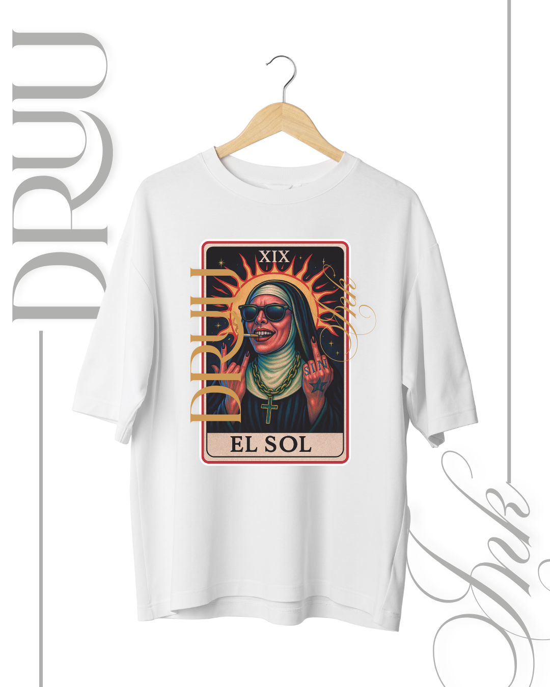 Playera tipo Oversize – Monja Rebelde “El Sol”