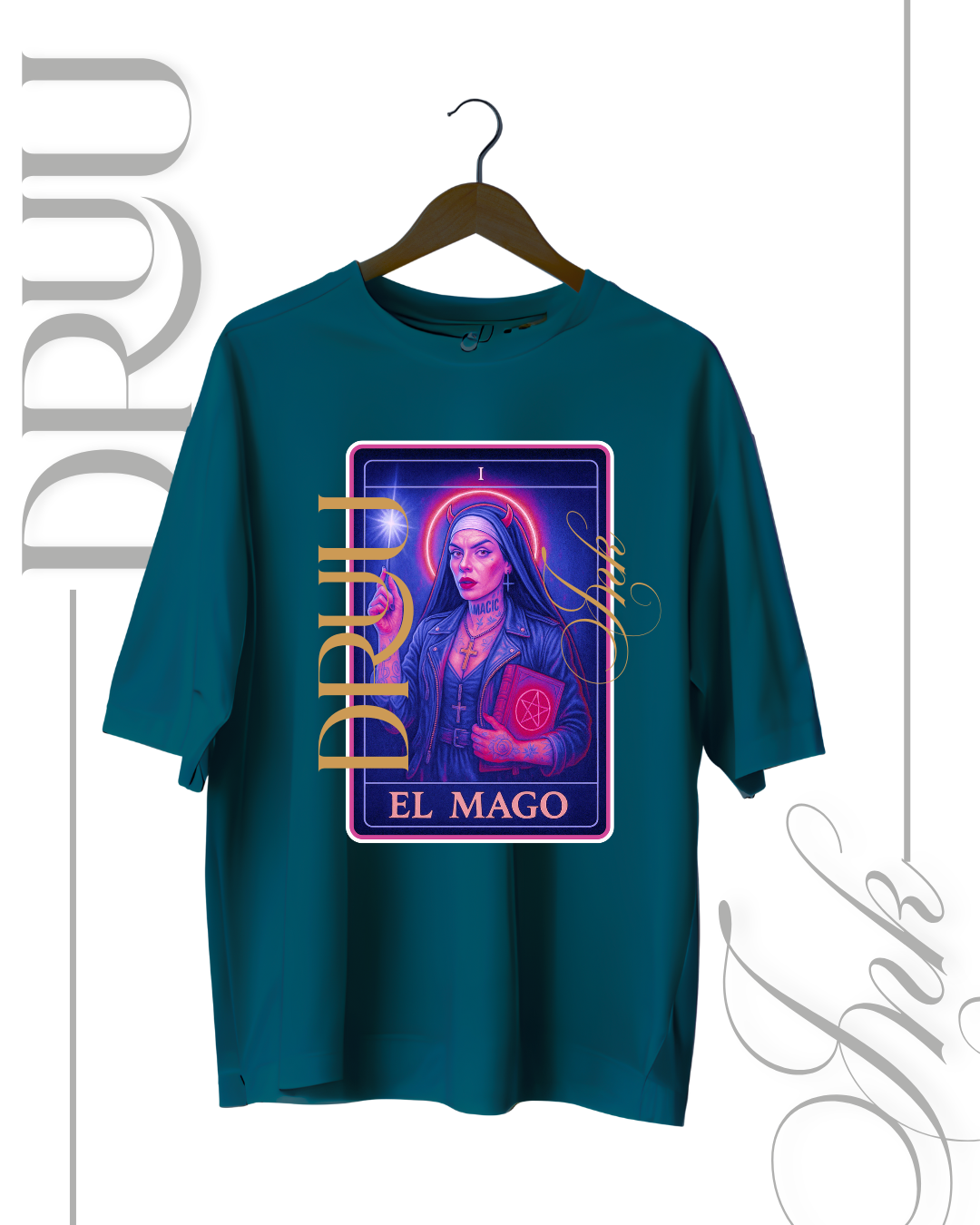 Playera tipo Oversize – Monja Rebelde “El Mago”