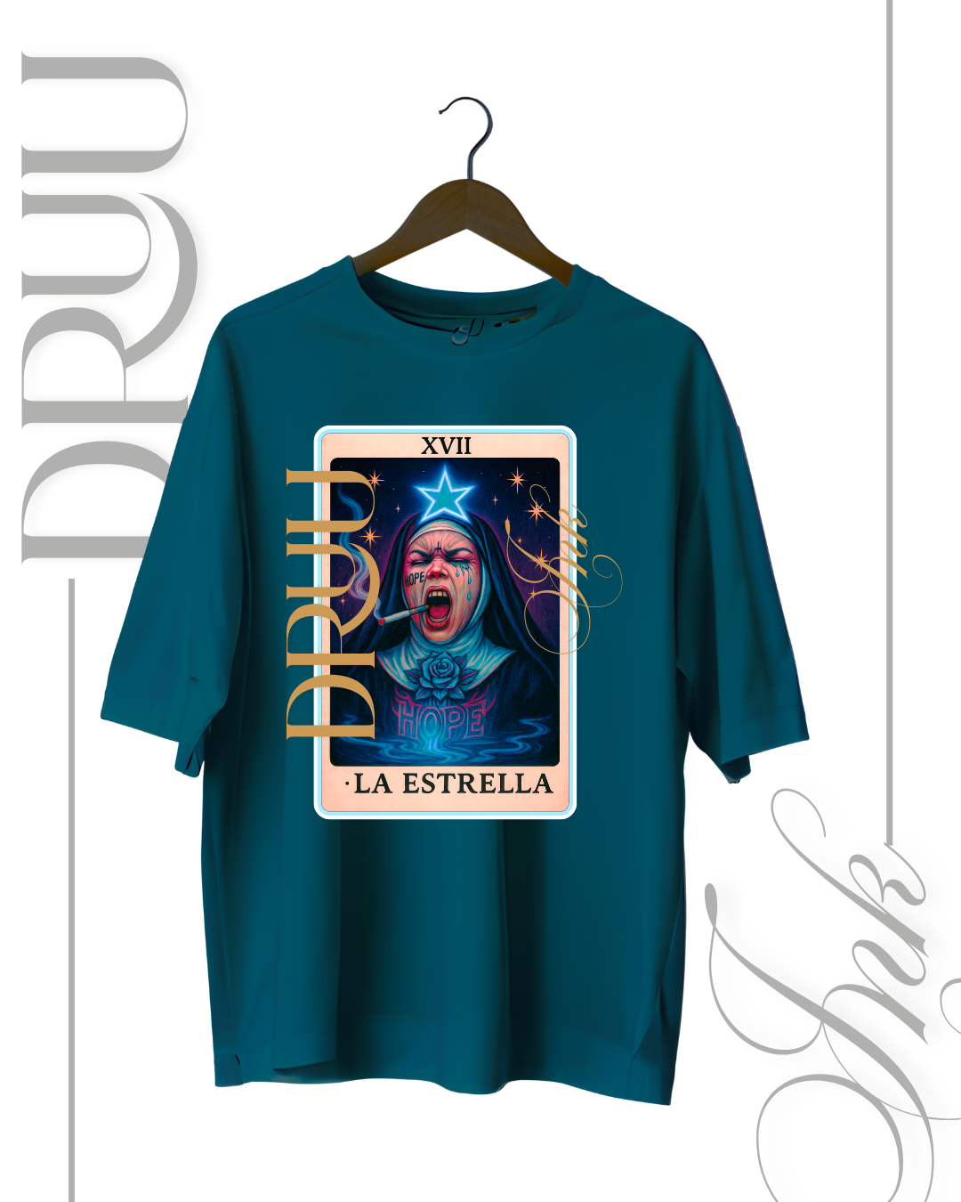 Playera tipo Oversize – Monja Rebelde “La Estrella”