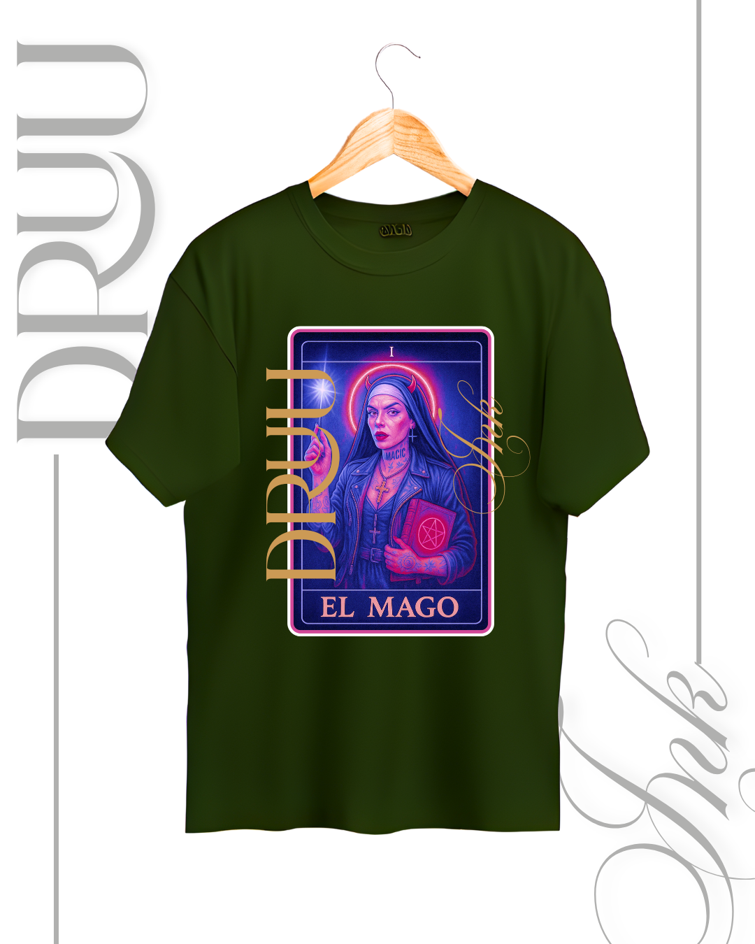 Playera tipo Oversize – Monja Rebelde “El Mago”
