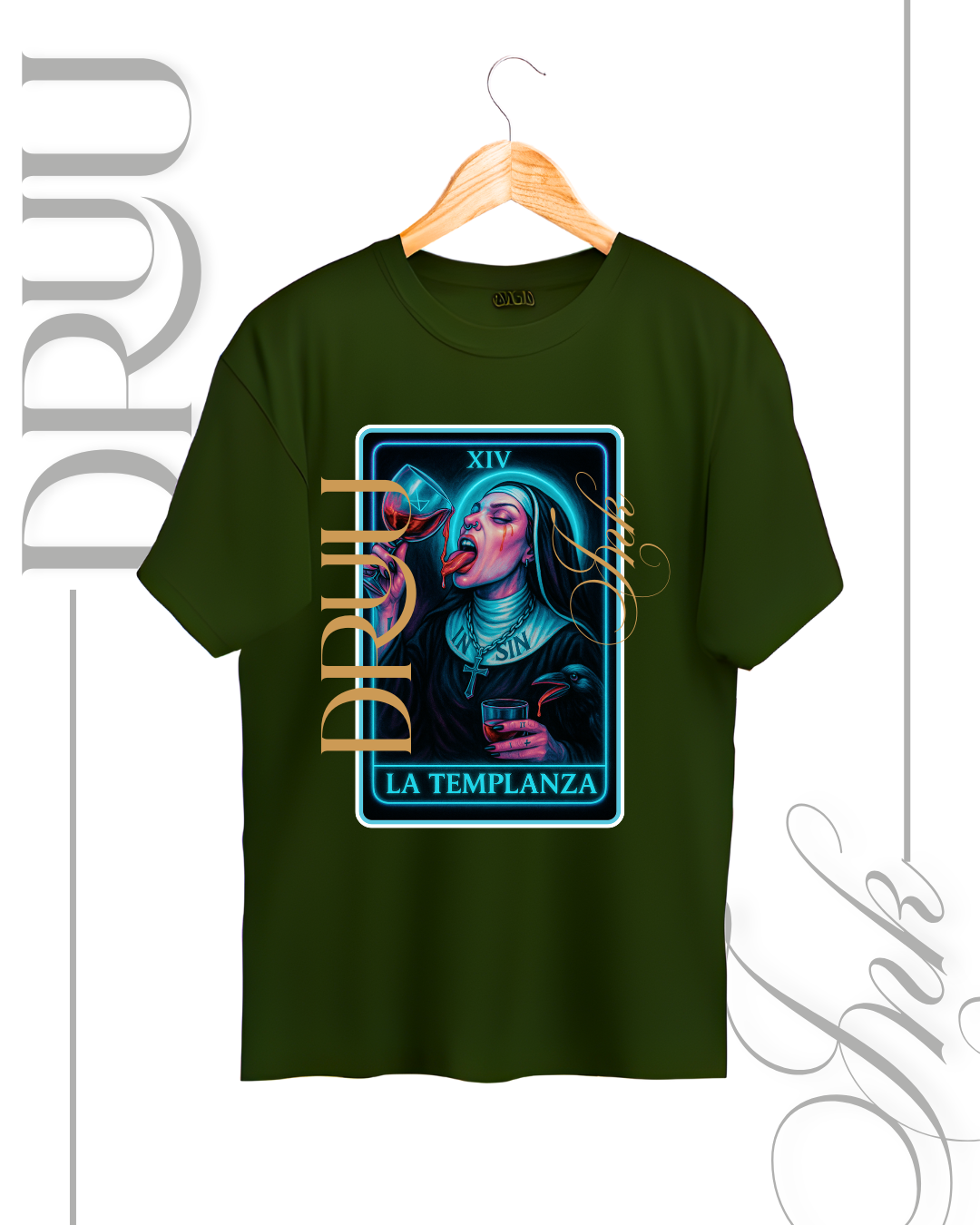 Playera tipo Oversize – Monja Rebelde “La Templanza”