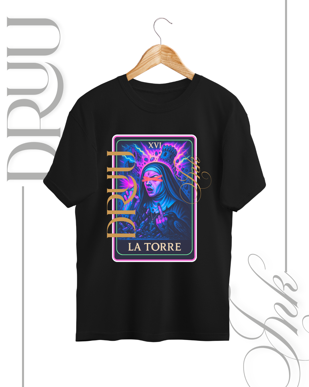 Playera tipo Oversize – Monja Rebelde “La Torre”