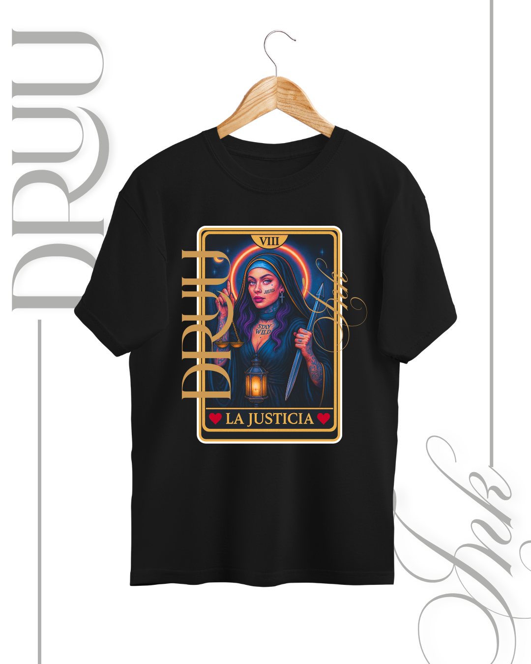 Playera tipo Oversize – Monja Rebelde “La Justicia”