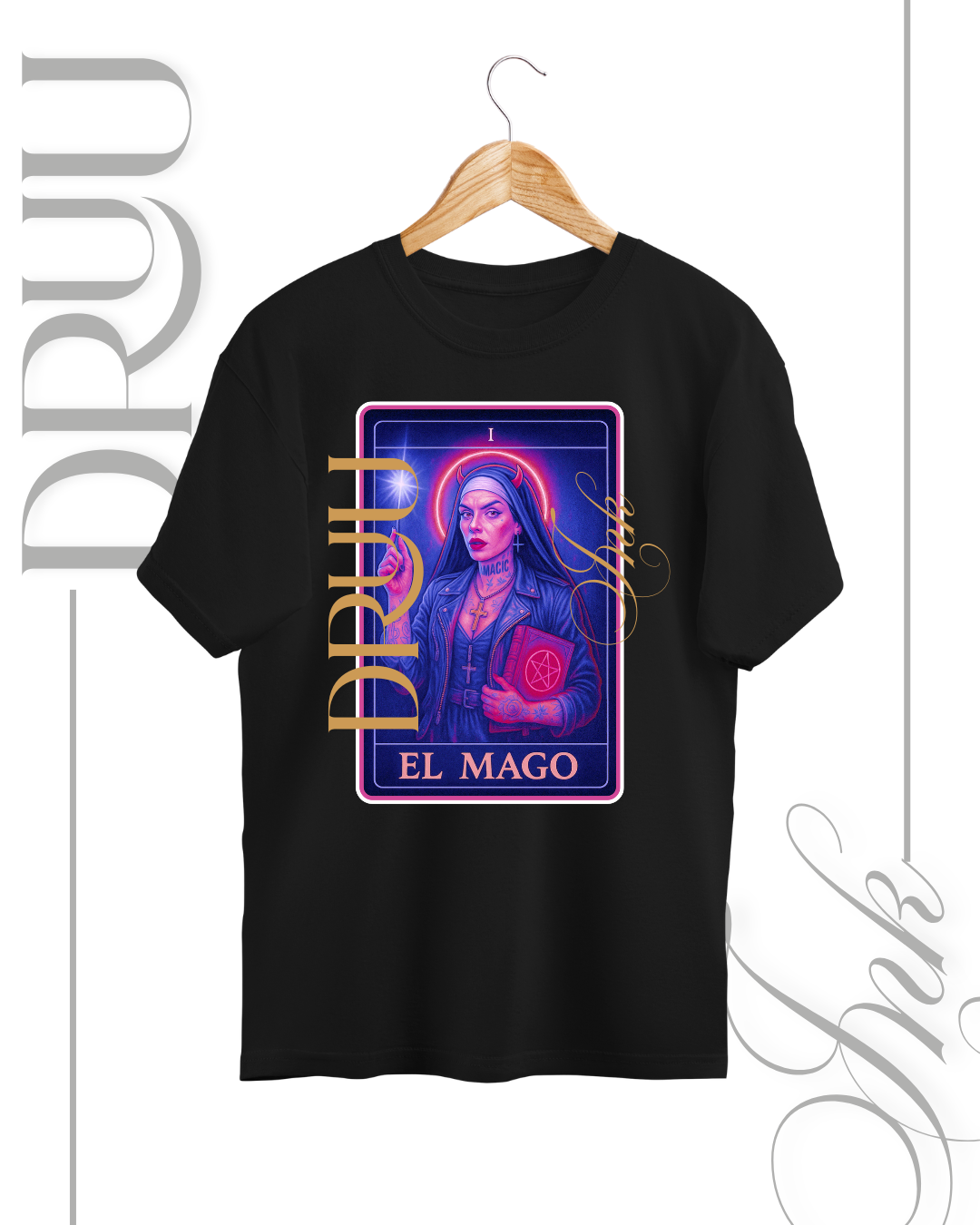 Playera tipo Oversize – Monja Rebelde “El Mago”