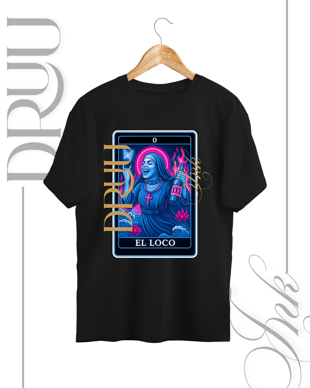 Playera tipo Oversize – Monja Rebelde “El Loco”
