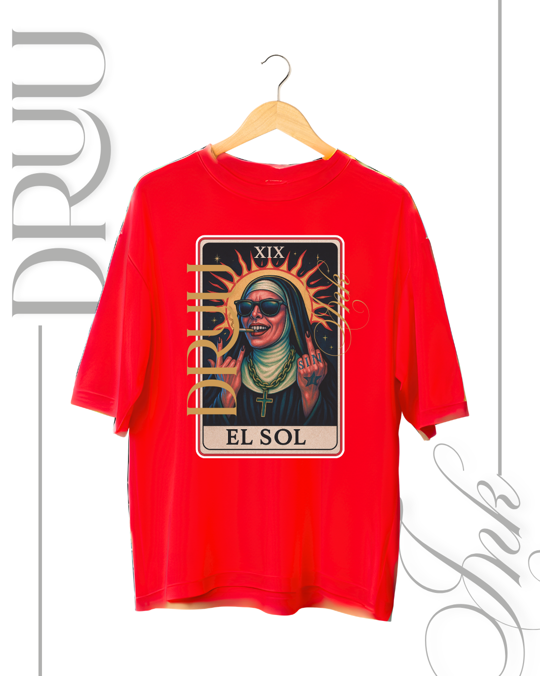 Playera tipo Oversize – Monja Rebelde “El Sol”