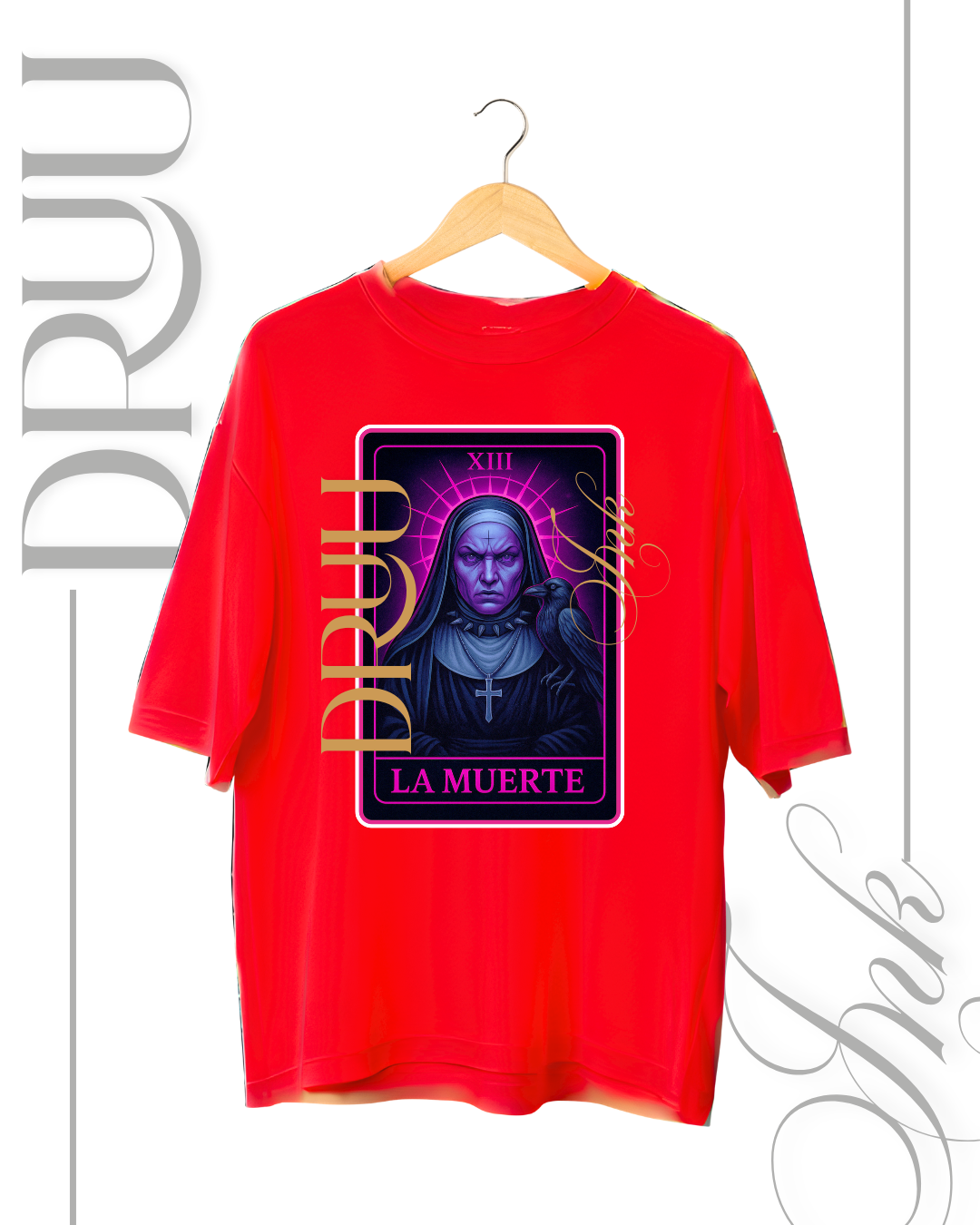 Playera tipo Oversize – Monja Rebelde “La Muerte”