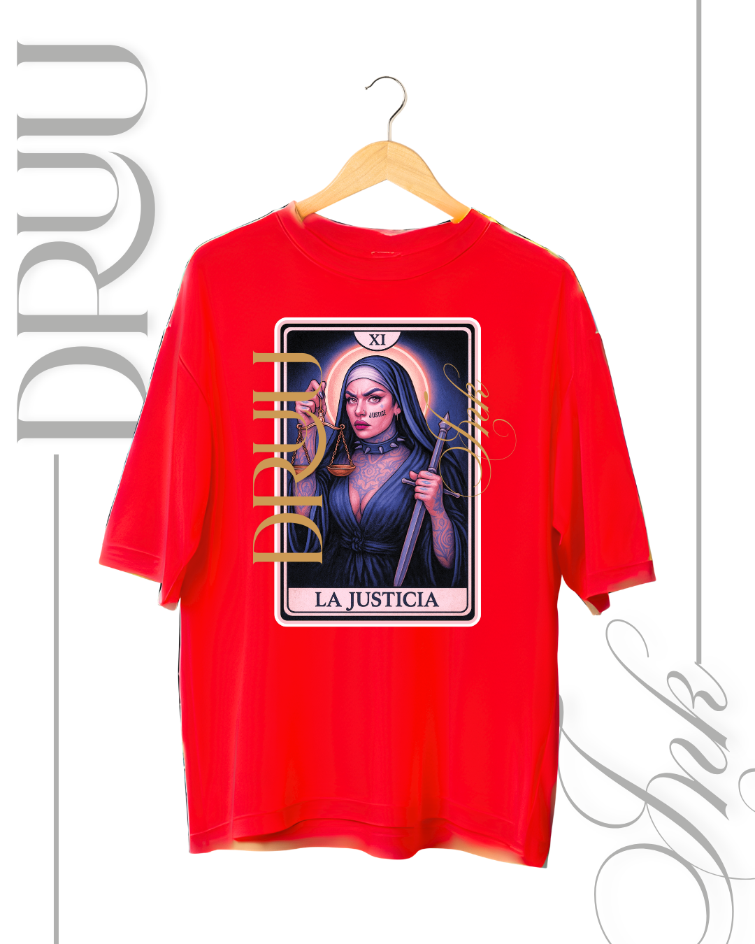 Playera tipo Oversize – Monja Rebelde “La Justicia Bis”