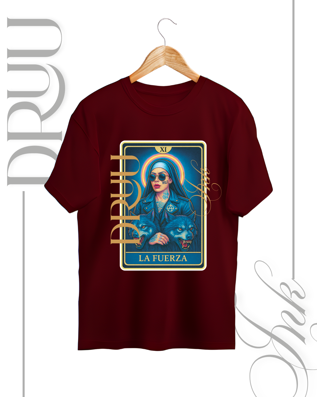 Playera tipo Oversize – Monja Rebelde “La Fuerza”