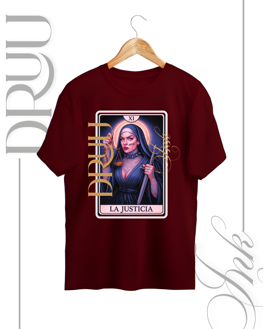 Playera tipo Oversize – Monja Rebelde “La Justicia Bis”