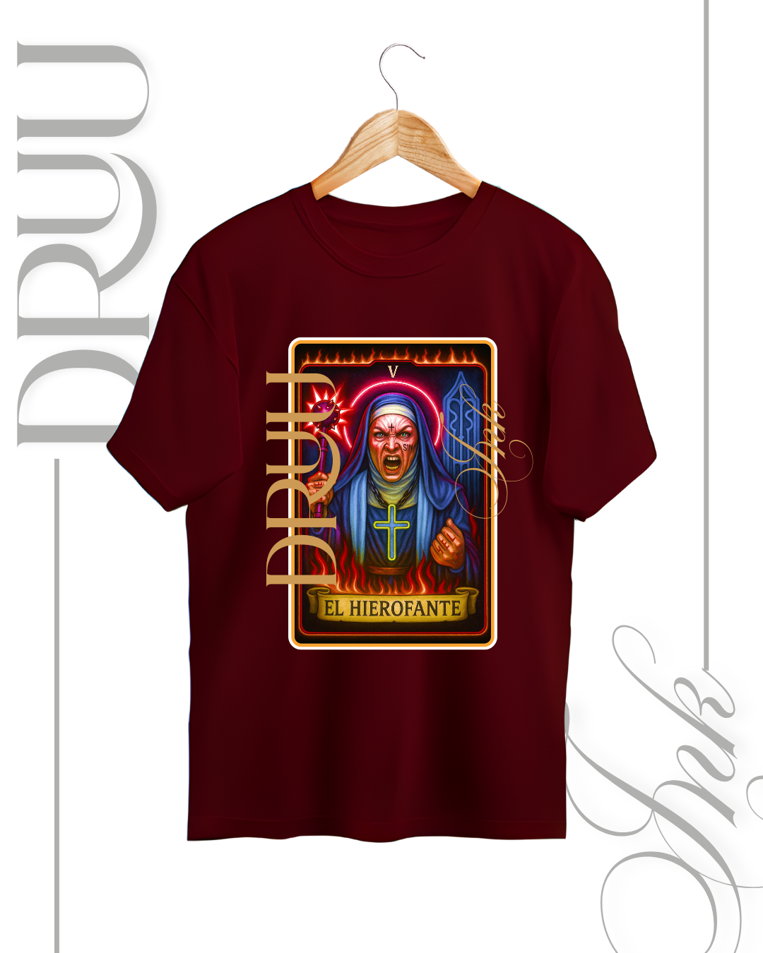 Playera tipo Oversize – Monja Rebelde “El Hierofante”
