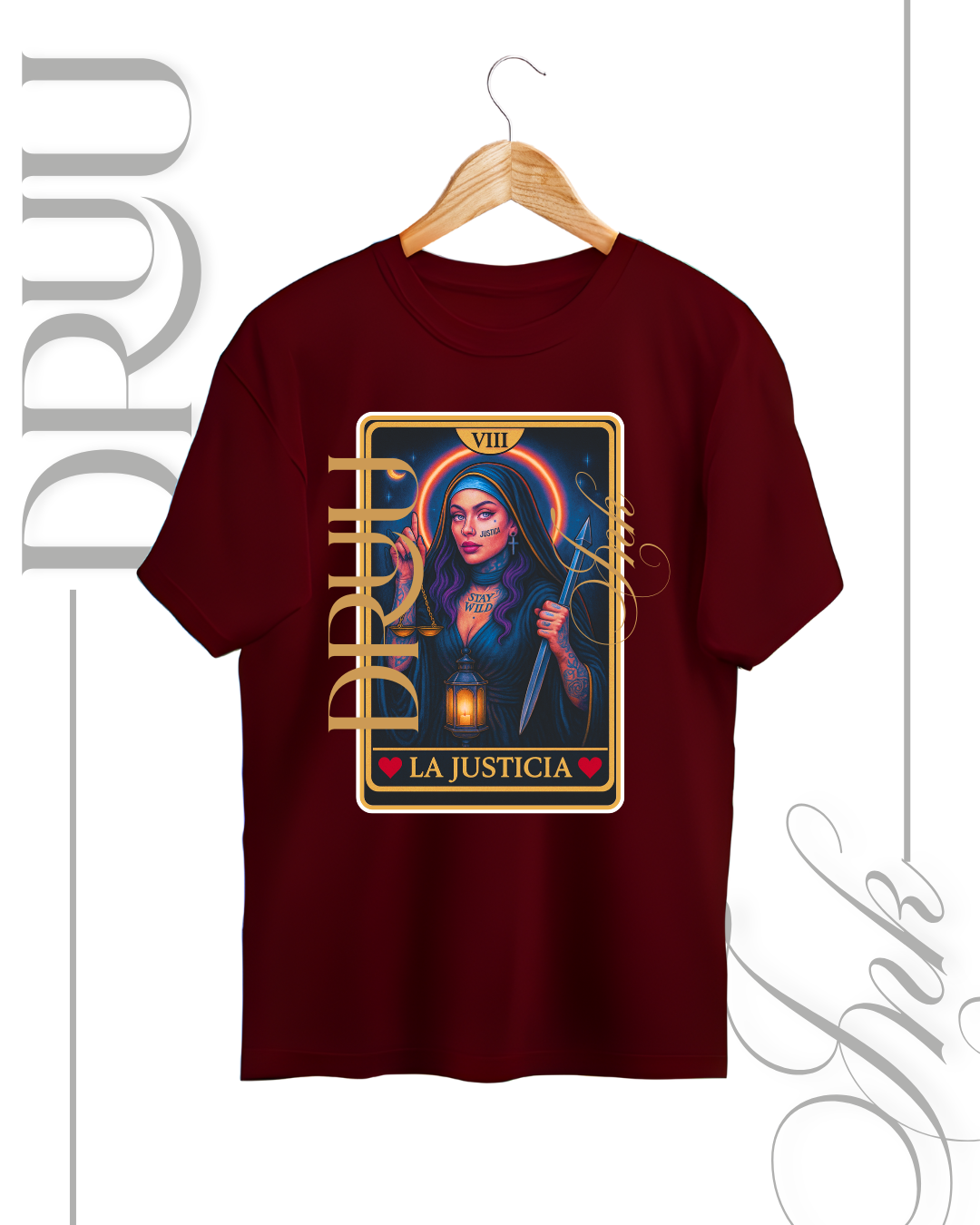 Playera tipo Oversize – Monja Rebelde “La Justicia”