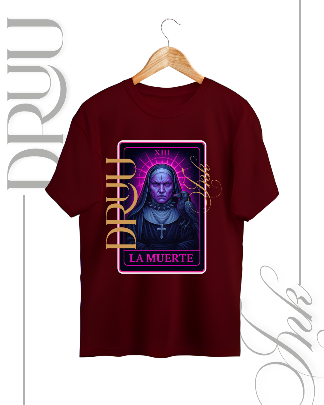 Playera tipo Oversize – Monja Rebelde “La Muerte”
