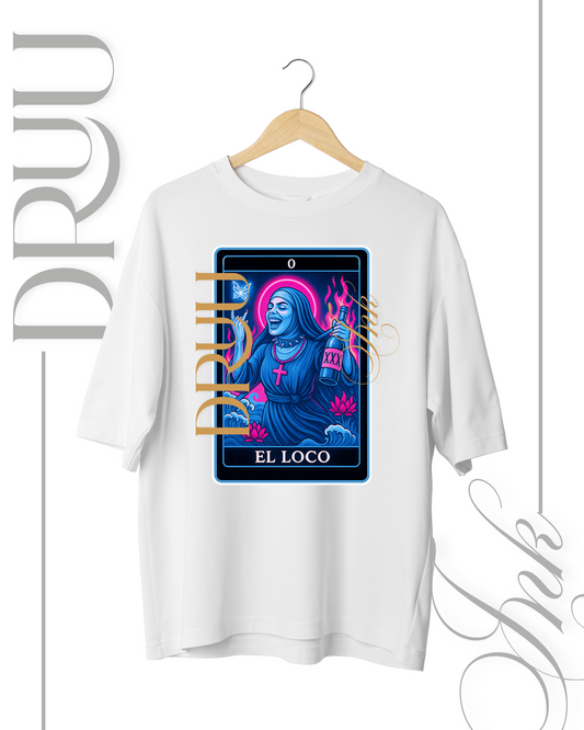 Playera tipo Oversize – Monja Rebelde “El Loco”