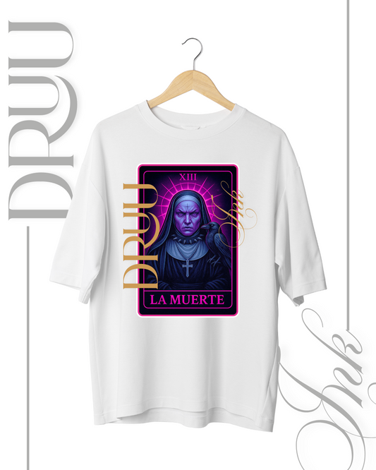 Playera tipo Oversize – Monja Rebelde “La Muerte”