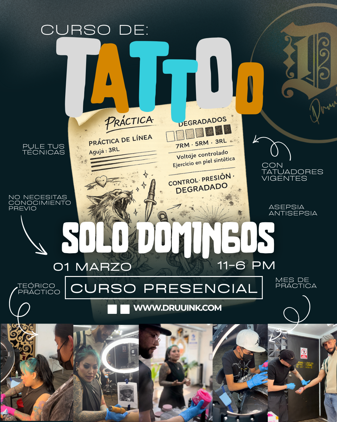 💥 Curso de Tatuaje Básico 1 de Marzo | De Cero a tu Primer Tatuaje