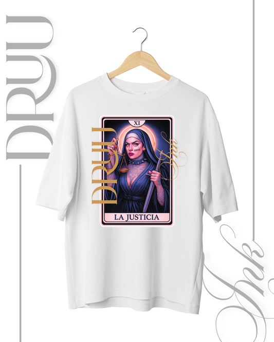 Playera tipo Oversize – Monja Rebelde “La Justicia Bis”