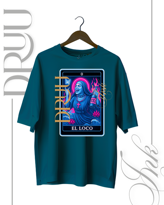 Playera tipo Oversize – Monja Rebelde “El Loco”