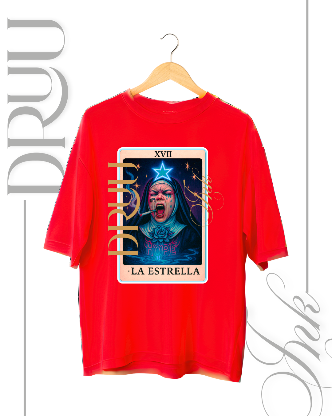 Playera tipo Oversize – Monja Rebelde “La Estrella”
