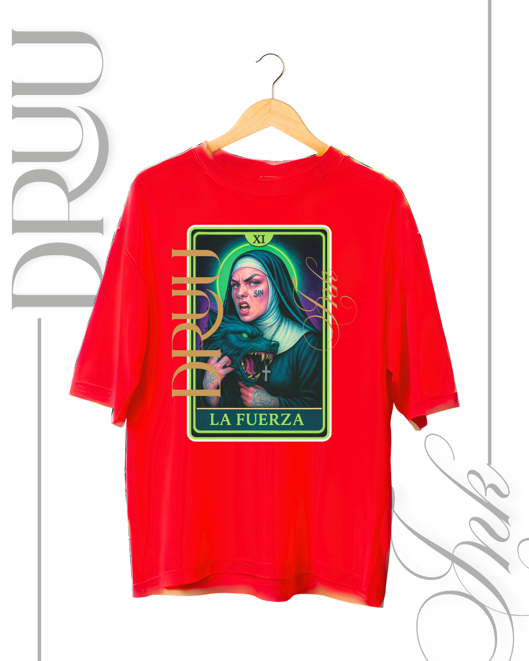 Playera tipo Oversize – Monja Rebelde “La Fuerza Bis”