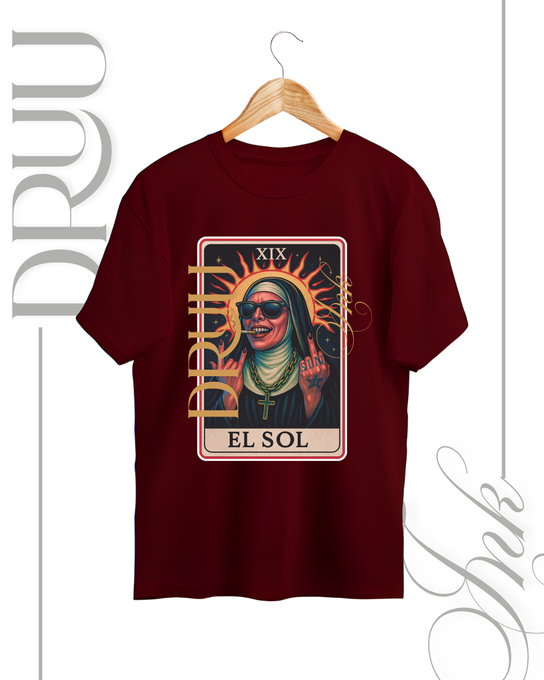 Playera tipo Oversize – Monja Rebelde “El Sol”