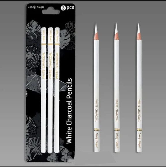 Kit de 3 Carboncillos Blancos
